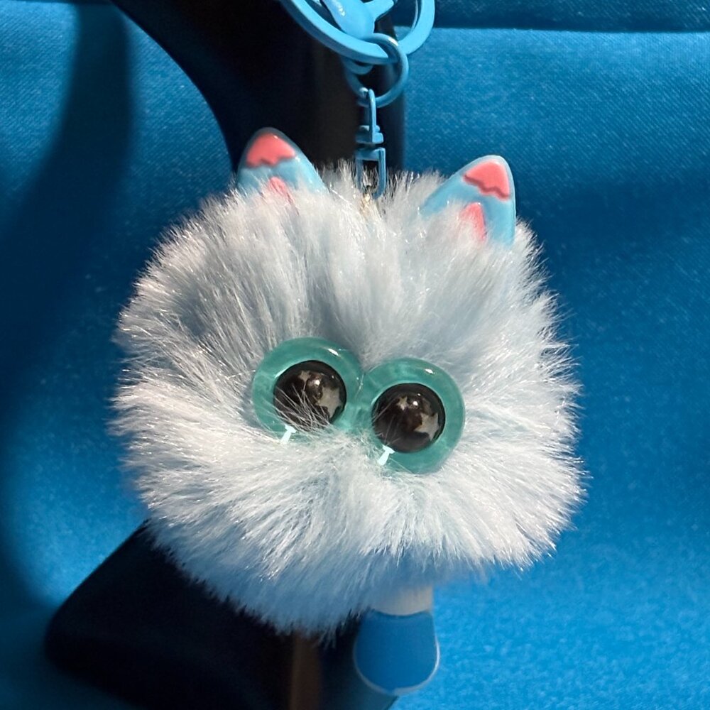 Cute Pom Pom Cat Phone Car Pendant Girl Key Chain Handbag Chain New